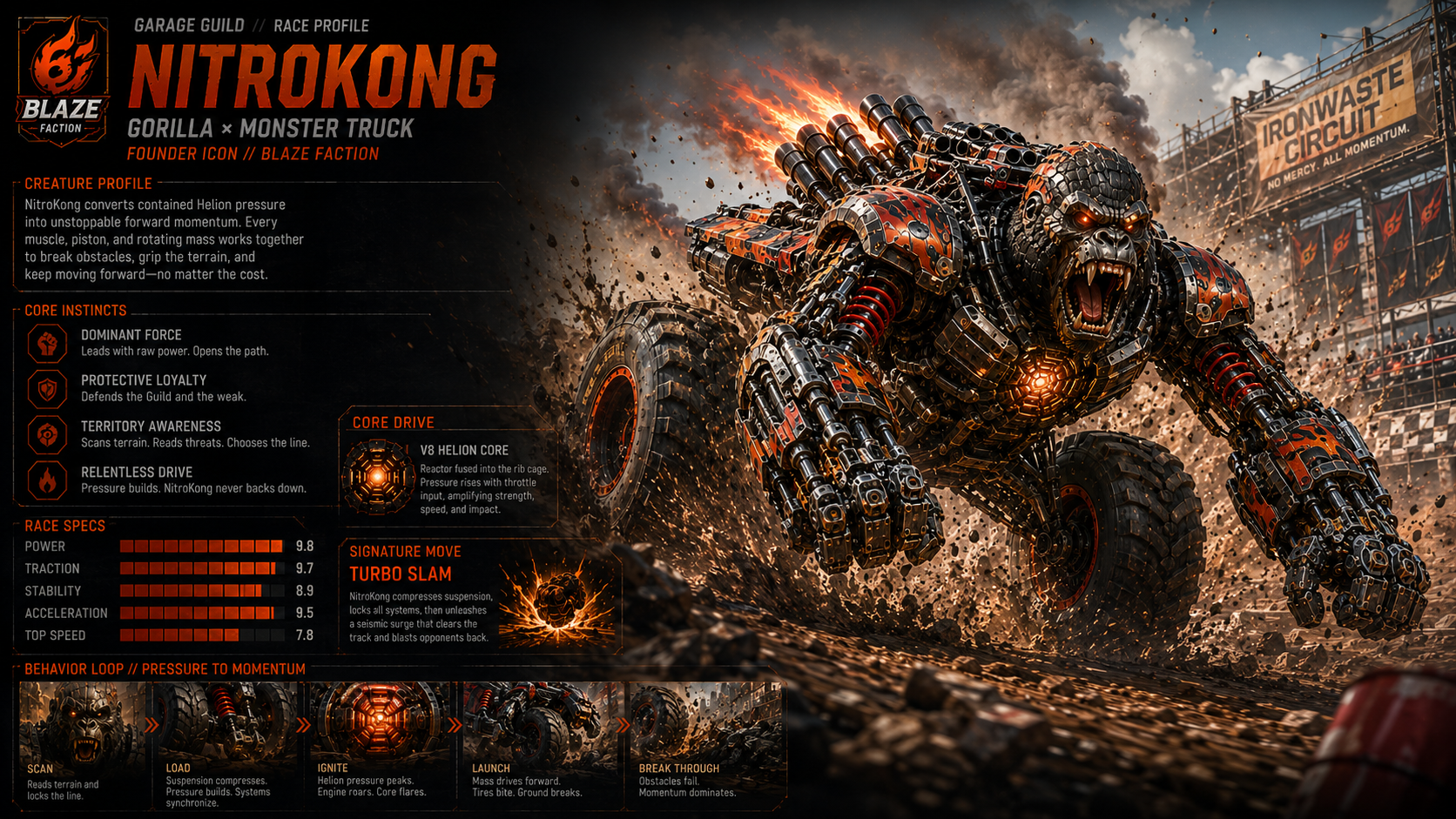 NitroKong race movement study